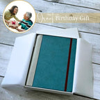 SETTINI® Vegan Leather Journal Gift Set with Pen 192 Pages, Sleek Teal - Image 2