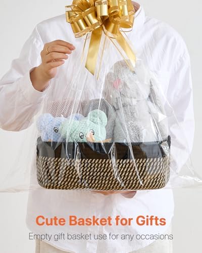 KALLAX Small Woven Storage Basket for Organizing, 12 x 8 x 4.5 inch, 3 Pack - Image 7