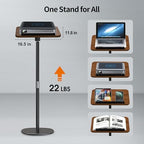 2-in-1 Floor Music Stand & Desktop Book Stand, 16.5"–51" Height Adjustable - Image 6