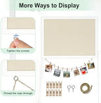 DOLLAR BOSS Double-Sided Bulletin Boards with Linen, 24"x18" Cork Board - Image 4
