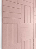 Felt Bulletin Board Tiles | Modern Cork Board Alternative | Large Cork Boards for Walls | Aesthetic Felt Wall Panels for Office & Home Decor | Pinboard & Photo Board (12-Pack) | Pink by DesignerManufacturerofInnovativeBulletinBoardSolutionsforHomeOffice