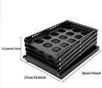 Polmart Portable Floor Display Rack for Magazines, Brochures & Flyers (Adjustable 4-Tier, Black) - Image 5