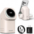 25W 3 in 1 Wireless Charging Station for Apple&Samsung, Desk Night Stand by Unknown