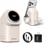 25W 3 in 1 Wireless Charging Station for Apple&Samsung, Desk Night Stand by Unknown