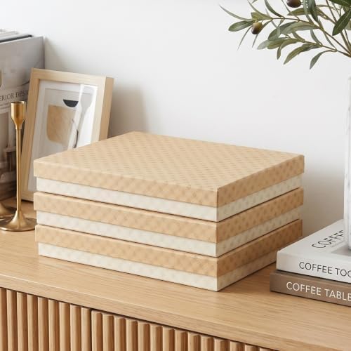 Soul & Lane - Letter Size Document Storage Boxes with Lids, Set of 3, Check by SoulLane