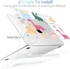 MEEgoodo for M5/M4/M3/M2 MacBook Air 15 inch Case 2026 2025 2024 2023, Case Fit Model (A3448/A3241/A3114/A2941) for MacBook Air 15.3 inch, Cute Dinosaurs - Image 5