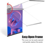 Acrylic Wall Sign Holder, Easy-Open 8.5 x 11 Wall Mount Display Frame 6p - Image 3