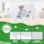 PATIKIL Desk Divider, 4 Set 24 x 16 Inch Acoustic Freestanding Desk Divider Desk Privacy Panel with 8 Pcs Support Feet for Library Office Workstation,White - Image 3