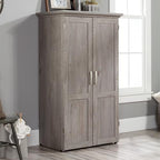 Sauder Miscellaneous Storage Craft & Sewing Armoire, L: 35.112" x W: 21.81" x H: 61.58", Mystic Oak - Image 2