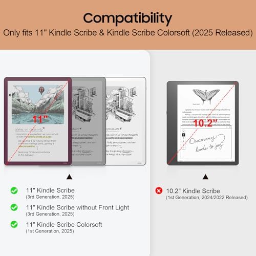 Fintie Magnetic Case for 11" Kindle Scribe 3rd Gen 2025 & Colorsoft, Green - Image 2