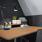MAIDERN 55” x 24” Cork & Leather Desk Pad, Large XXL Desk Mat (Cream) - Image 6