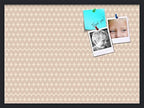 PinPix 30x22 inch Cork Bulletin Board. This Decorative Framed Pin Board Comes with Diamond Pattern in Light Pink and Cream Design and Satin Black. Ideal for Home, Office Decor or School (PinPix-294) by PinPixBulletinBoards