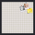 PinPix 18x18 inch Cork Bulletin Board. This Decorative Framed Pin Board Comes with Diamond Pattern in Shades of Grey Design and Satin Black. Ideal for Home, Office Decor or School (PinPix-373) by PinPixBulletinBoards