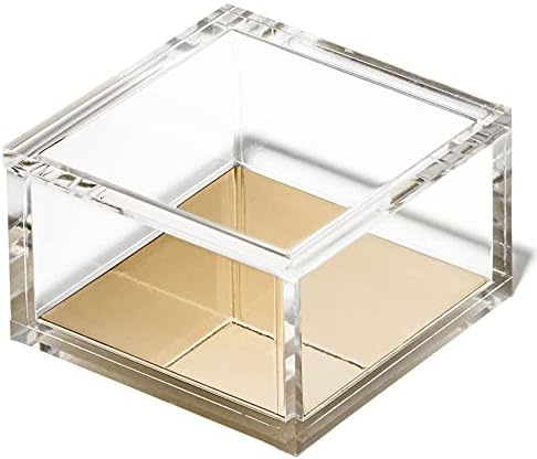 OfficeGoods Acrylic Desk Organizer with Gold Base, Small - Image 3