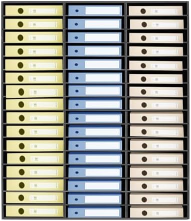 Literature Organizer,48 Slots Compartments Desktop File Sorter,Student Mailbox for Classroom, Paper Storage Cabinet with Removable Dividers, for Office Home School (48Slots-A) by Unknown