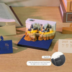 3D Calendar 2027,Creative 3D Memo Pad Time Piece Calendar 2027 Tear Away Paper Sculpture Magic Castle Multi-Color DIY Art Note - Image 3