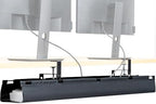 VIVO Black Clamp-on 47 in Fabric Cable Management Tray, DESK-AC47F-C by VIVO