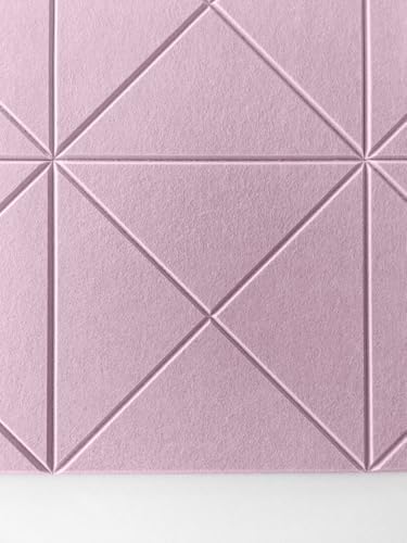 6 Pack Decorative Felt Wall Tiles (11.8” x 11.8”) - Modern Bulletin Board for Home Office & Classroom, Self-Adhesive Cork Board Alternative for Kids Artwork, Photos & Pin Display - Sakura - Image 4