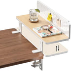 Clamp on Desk Extender Shelf, 22" Desk Riser with Pegboard by JYLHJOYSEEKER
