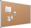 VIZ-PRO Large Cork Bulletin Board, 72 X 48 Inches, Wall-Mounted Corkboard with Silver Aluminium Frame for School, Office, and Home 6' X 4' by VIZ-PRO