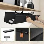 KEEGH No Drill Under Desk Cable Organizer, 30 inch Cord Management - Image 6