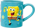 Silver Buffalo Spongebob Squarepants Bubbles Flowers, 3D Sculpted Mug, 20oz by SilverBuffalo
