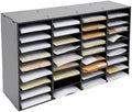 CNCEST Literature Organizer, 40 x 12 x 24in Mail Sorter Organizer, Multi Compartment Desktop Document Sorting Cabinet for Office, Home, Classroom, or Mailrooms Organization (Black, 36 Slot) by CNCEST