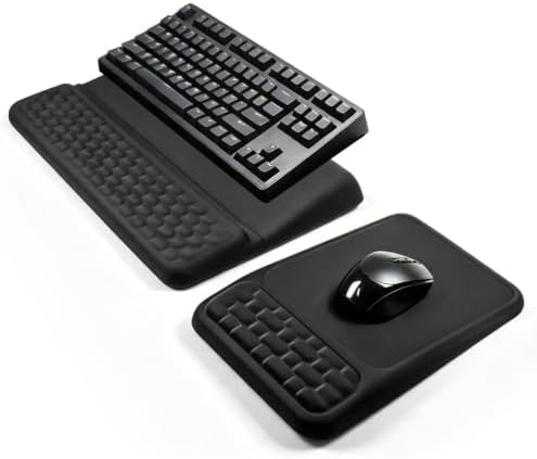 Computer Keyboard Stand with Wrist Rest and Mouse Pad Wrist Support by CFHYZAZNCL