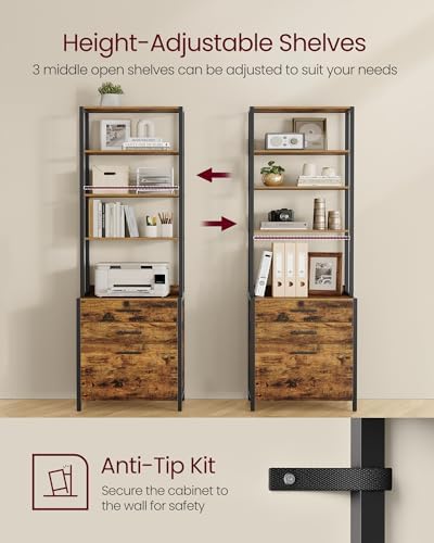 VASAGLE File Cabinet, Home Office Filing Cabinet, 3 Drawers - Image 5