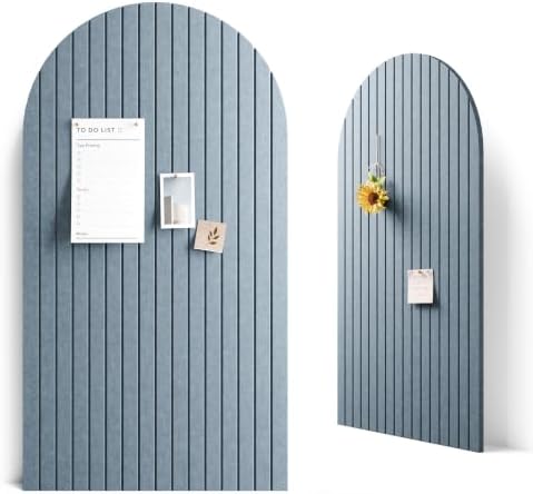 Fluxynara Large Arched Felt Bulletin Board 47.2''×25.5'', Coastal Haze by FLUXYNARA