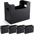 4 Pcs Portable Desktop File, Filing Organizer, Black by Trandraft