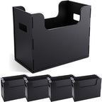 4 Pcs Portable Desktop File, Filing Organizer, Black by Trandraft