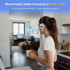 Earbay Wireless Headphones for TV, TV Headphones, Bluetooth Headphone with Transmitter & Charging Base, No Delay Over Ear Headset for Seniors, 3 Audio Modes, Ideal Gifts for Parents, Black & White - Image 4
