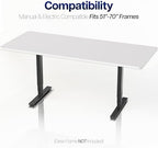 VIVO White 71 x 30 in Solid Table Top, DESK-TOP71W - Image 4