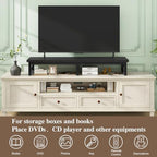 IBUYKE 45" Large TV Riser for 32-60 inch TV,Tabletop Short TV Stand with Storage and Steel Legs,Dual Screen Office Desk,Stand Riser,TV Riser Stand for Home,Bedroom,Living Room,Black TVT002B - Image 7
