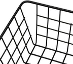 3 Pack Large Wire Baskets, Sturdy Black Wire Basket, Metal Basket for Organizing Kitchen, for Food Pantry Home Office Desk Shelf Bathroom Bedroom (14.2 x 11.1 x 6.3 inch) - Image 6