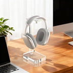 Headphone Stand Headset Holder for Desk, Solid Christal-Clear Acrylic with Stable Base Earphone Hanger for Gaming Room Office Accessories - Image 7