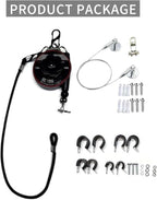 EV Charger Retractable Cord Reel, Sliding Ceiling Cableway, Overhead EV Charging Cable Organizer for 2-Car Garage, 6.6 ft Reach, Tesla NACS & J1772 Compatible - Image 7