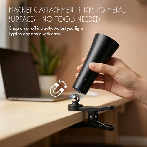 4-in-1 Rechargeable Desk Lamp, Clip and Wall Light, 2 Pack - Image 6