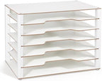 Yumkfoi Construction Paper Organizer 12" x 18", 6-Tiers Paper Storage by Yumkfoi