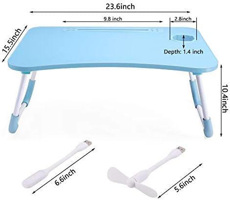Slendor Foldable Lap Desk with Cup Holder for Bed, Couch, Floor - Image 6