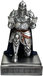 Knight Pen Holder Desk Organizer Office Decor Letter Opener for Desk SBlue - Image 2