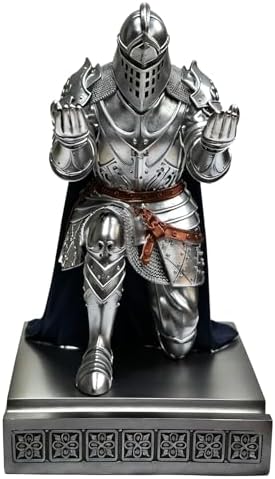 Knight Pen Holder Desk Organizer Office Decor Letter Opener for Desk SBlue - Image 2