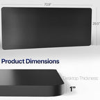 VIVO Black 71 x 30 in Solid Table Top, DESK-TOP71B - Image 3