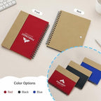 Custom Logo Magnetic Spiral Notebook with Sticky Notes 150 Pack - Image 3