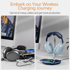 Hiwe Headphone Stand with Wireless Charger, Headset Holder for Desktop - Image 5