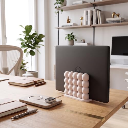 Bubble Vertical Laptop Stand, White - Image 3