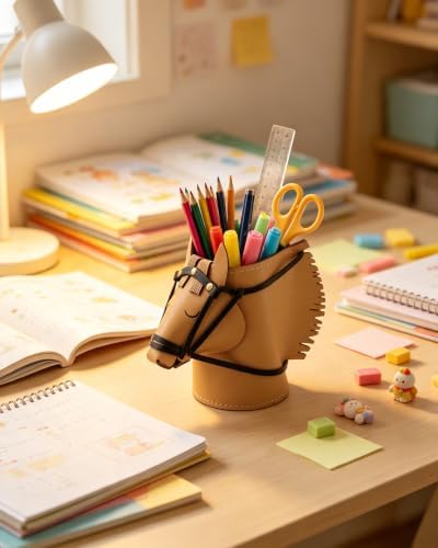 Cute Horse Pen Holder for Desk,Unique Decor for Office,Home,Gift,Accessory - Image 3