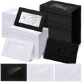 Uiifan 300 Pcs Window Gift Card Envelopes 4x2.8 Inch,Black and White by Uiifan