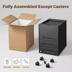 Approgreent Fully Assembled Home Office Filing Cabinet with Lock - Image 4